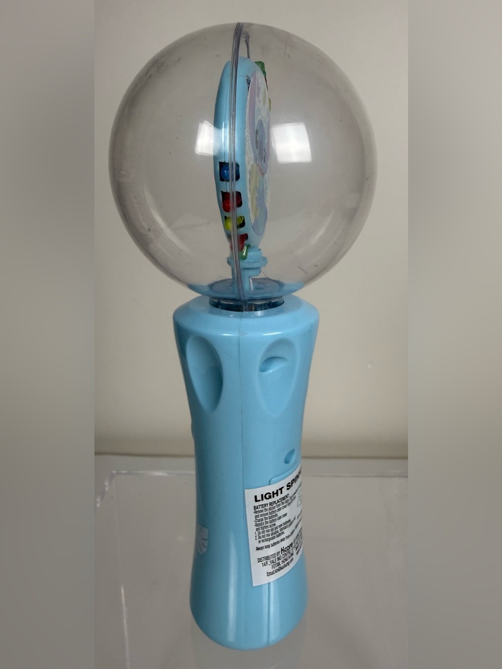 Disney Stitch Bubble Wand Light-Up Spinner Toy Blue Fun Indoor/Outdoor Play 💙 - Picture 3 of 8